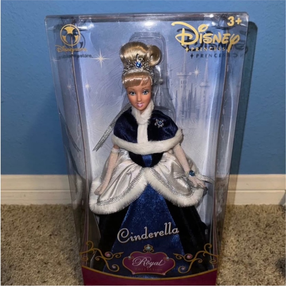 Disney Princess Cinderella Doll - Navy Blue & White Gown